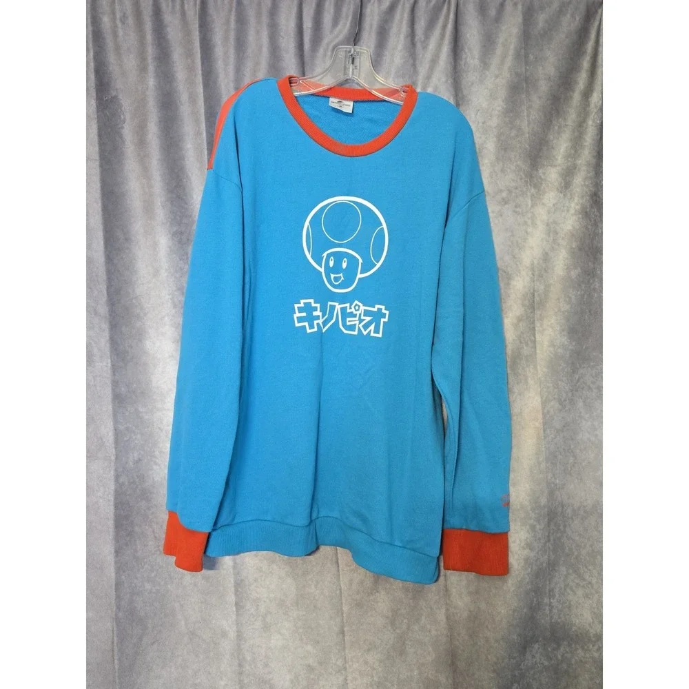 USJ Universal Studios Japan Super Nintendo World Toad Sweatshirt XL Unisex